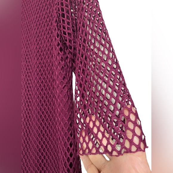 17. INITIATIVES Mini-dress/Tunic - Burgundy, size Large - Picture 3 of 5